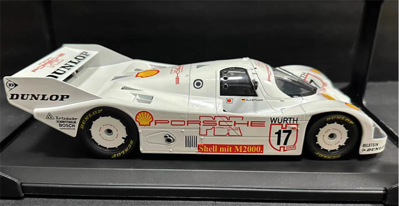 NOREV Porsche 962C Winner Supercup Nurburgring racing 1987 #17 H.J.Stuck Shell Dunlop Bilstein Wurth Turbolader Schmithelm Bosch speedline 1:18 Car Pre-built Model view9