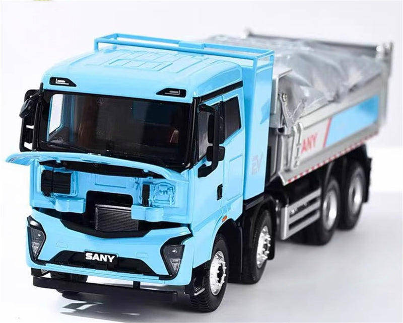 SANY EV new energy electric dump truck battery swapping version 1:35 Truck Pre-built Model