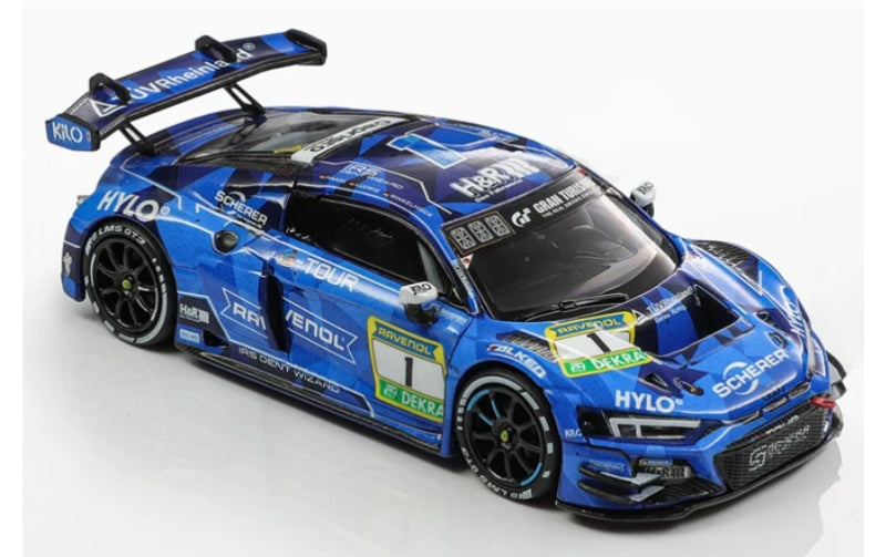 1:64 Audi R8 LMS GT3 EVO ll 2025 Blue KiloWorks #1  DIECAST Model