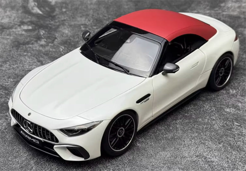 iScale Mercedes AMG SL63 (R232) 4MATIC White red top cover 1:18 Car Pre-built Model view10