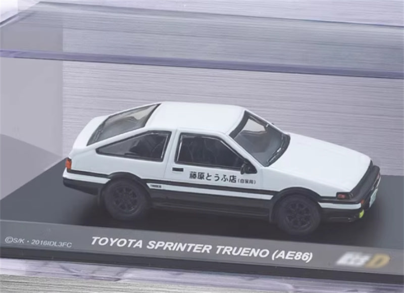 KYOSHO Toyota Sprinter Trueno AE86 White 1:64 Car Pre-built Airliner Model Display view5