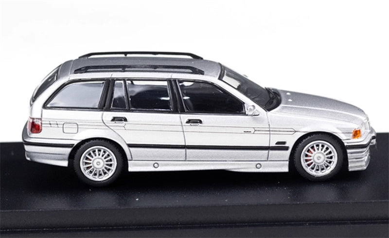Mortal Third Generation BMW 3 Series E36 Alpina B8 Four-Door Wagon metallic silver Limited Edition 699PCS ONLY 1:64 Car Pre-built Model view8