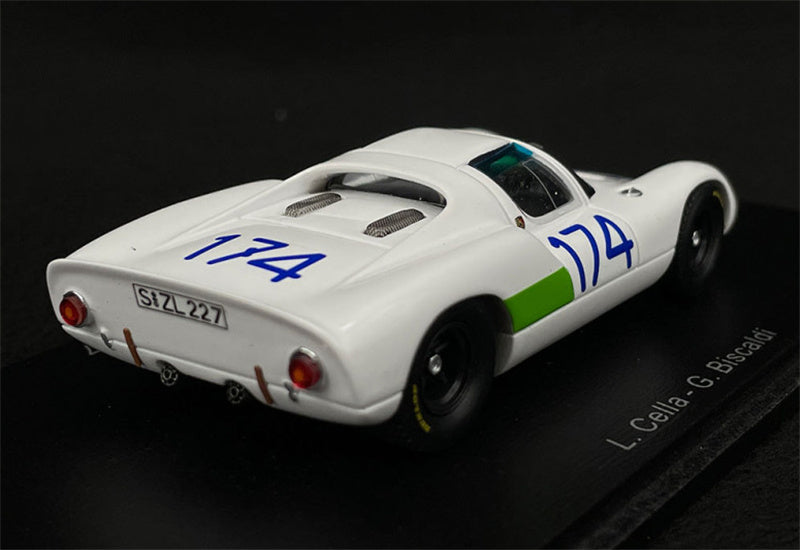 Spark Porsche 910 2nd Targa Florio 1967 L.CELLA 1:43 Car Pre-built Model view2
