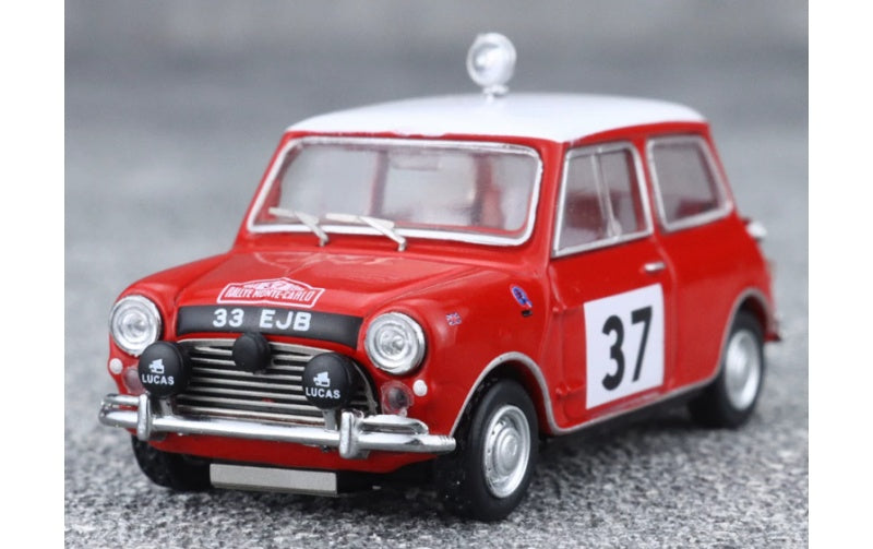 1:64 Mini Cooper S RALLYE MONTE-CARLO 1964 Red GCD #37 RHD DIECAST Model