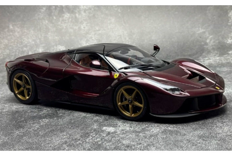 1:18 Ferrari LaFerrari  Gemstone Red Black Top - Gold Wheel BBR MODELS  DIECAST Model