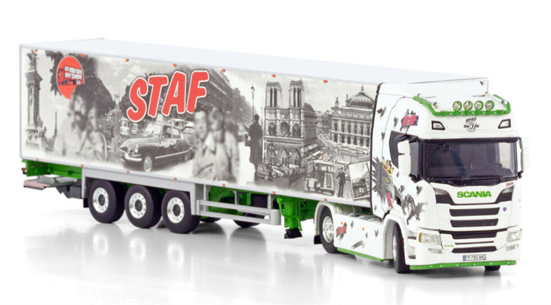 WSI SCANIA R CR20H 4X2 REEFER TRAILER STAF 1:50 Model