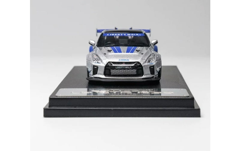 1:64 Nissan GTR R35 LB   ET Model x MC Fast Silver Blue FNF Limited Edition 999PCS ONLY DIECAST Model