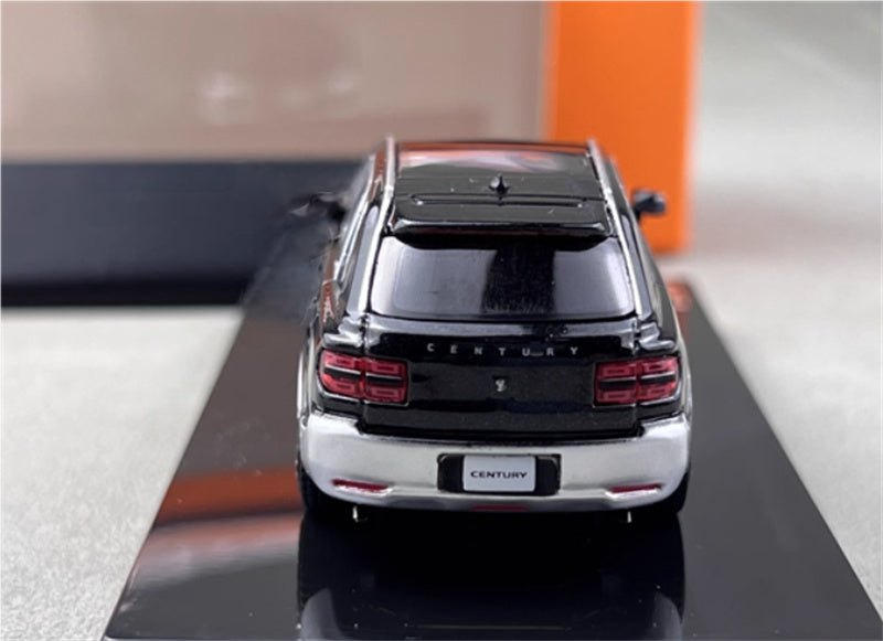 GCD Toyota Century 3rd Generation G70 SUV black silver right hand drive 1:64 Car Pre-built Model view7