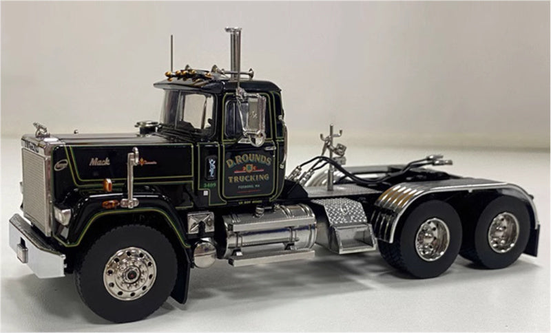 Heavy Haul Replicas 1988 Mack Double Axle Tractor Truck D. Rounds 1:50 Truck Pre-built Model