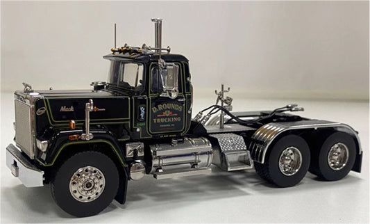 Heavy Haul Replicas 1988 Mack Double Axle Tractor Truck D. Rounds 1:50 Truck Pre-built Model