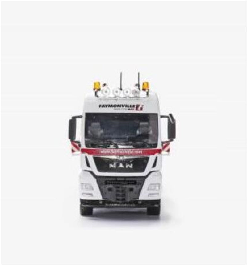 Conrad MAN TGX XXL FAYMONVILLE Variomax Drop center semi-trailer 1/50 Truck Pre-built Model