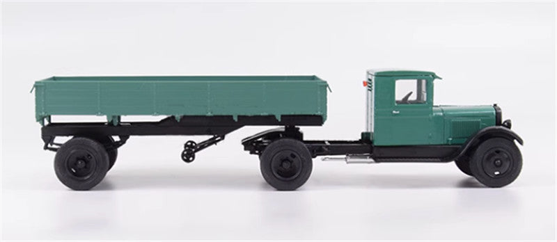 Modimio Russia ZIS-10 semi-trailer Green 1/43 Truck Pre-built Model