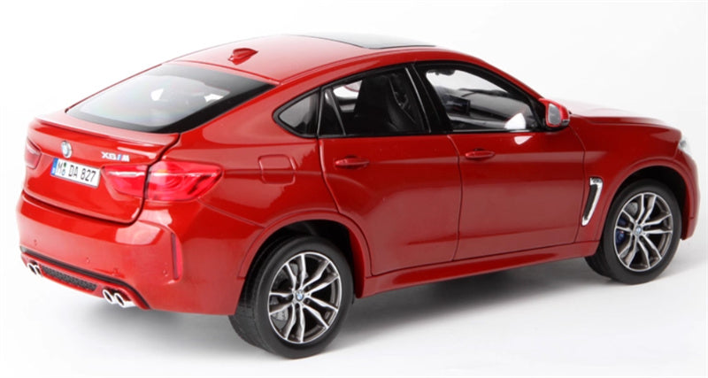 NOREV BMW X6M Metal Red 2015 1:18 Car Pre-built Model view6