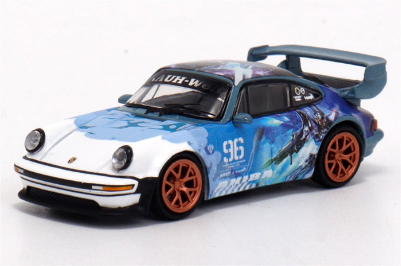 Leixin Porsche Singer Turbo Study 930 Mecha Blue 1:64 Car Pre-built Model view1