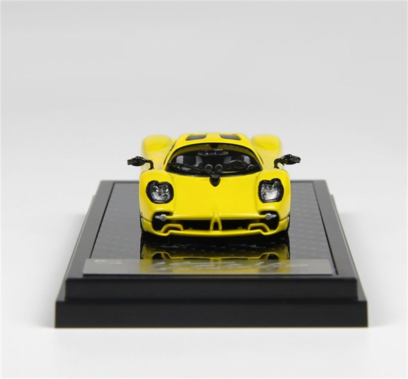 LCD-MODELS Pagani Utopia Super Cars Coupe Yellow 1:64 car Pre-built Model view4
