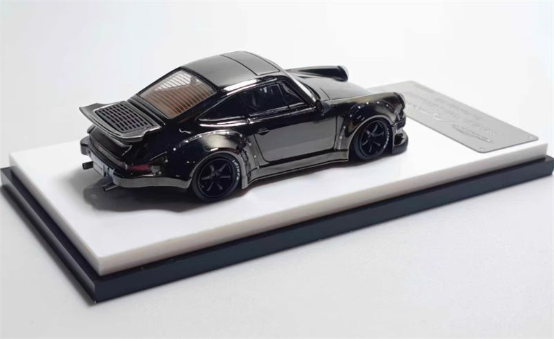 mymodelcollect Porsche RWB 930 Electroplating gray Limited Edition 999PCS ONLY 1:64 Car Pre-built Model view4