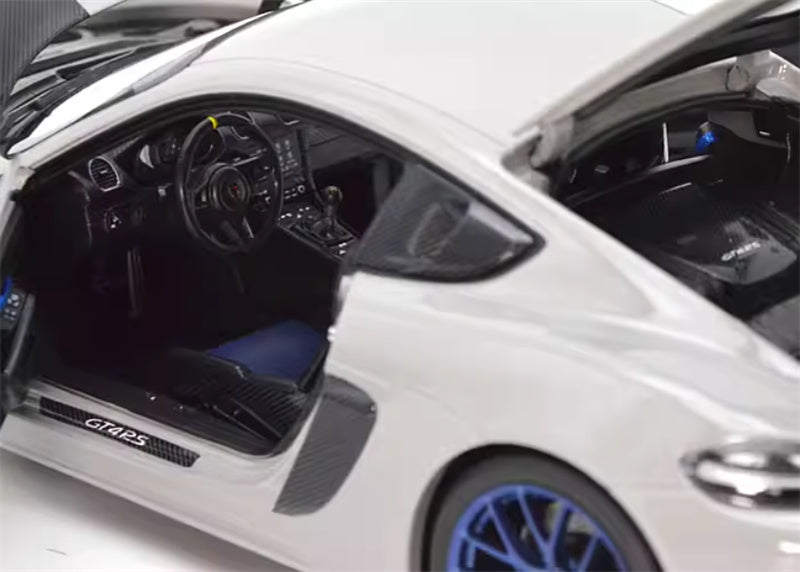 1:18 PORSCHE Cayman GT4 RS  Grey carbon cover  Norev Hard top Tail Wing Edition DIECAST Car Model
