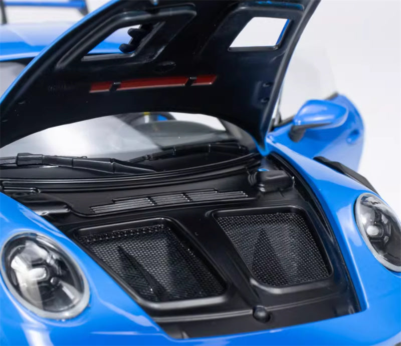 1:18 PORSCHE 911 (992) GT3 RS 2022 Blue w/ Black wheel hub  MINICHAMPS Limited Edition 500PCS ONLY DIECAST Car Model