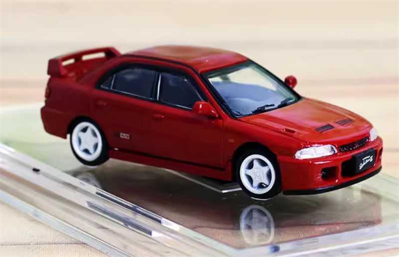 BM Creations MITSUBISHI LANCER EVO II RIGHT HAND DRIVE Red 1:64 Car Pre-built Model