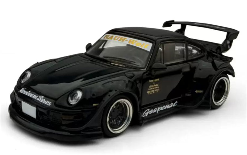 1:64 Porsche RWB 993 Black Model model DIECAST Civil Car Model