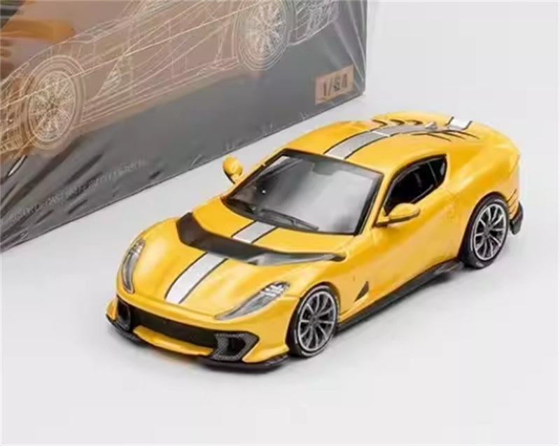 TOC Ferrari FE812C Coupe Sports GIALLO TRIPLO STRATO 1:64 Car Pre-built Model