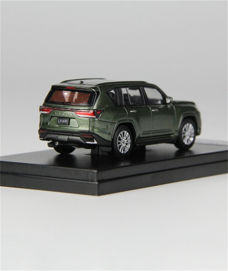 LCD-MODELS Toyota Lexus LX600 SUV Nori Green 1:64 car Pre-built Model view7