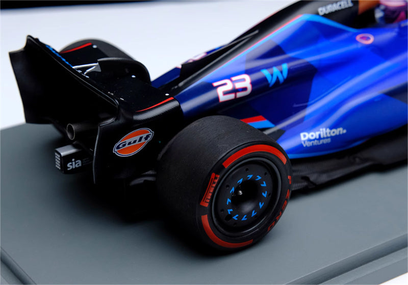 Spark Williams FW45 Racing 10th Place GP Bahrain 2023 #23 Albon 1:18 Resin car