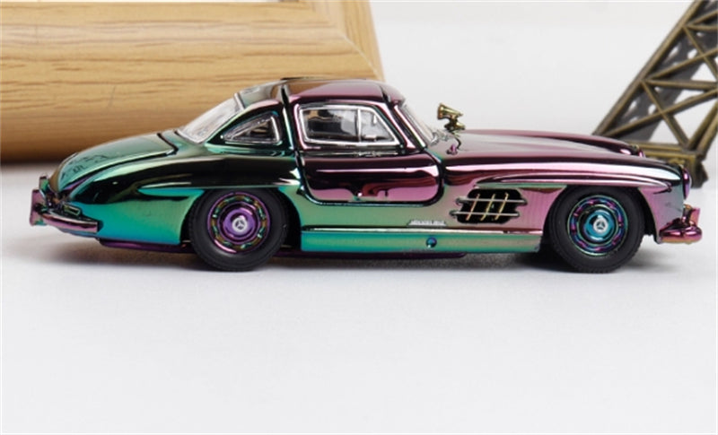 1:64 Mercedes Benz W198 300SL Chrome DCM DIECAST Limited Edition 300pcs ONLY Model