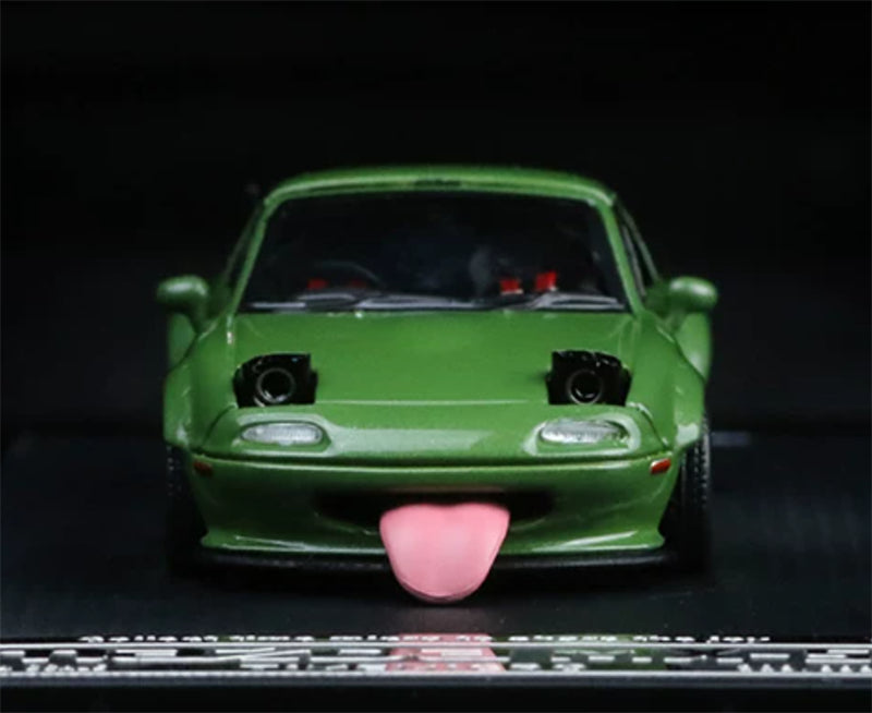 1:64 Mazda MX-5 Metallic Green TIMEMICRO Limited Edition 999PCS ONLY DIECAST Civil Car Model