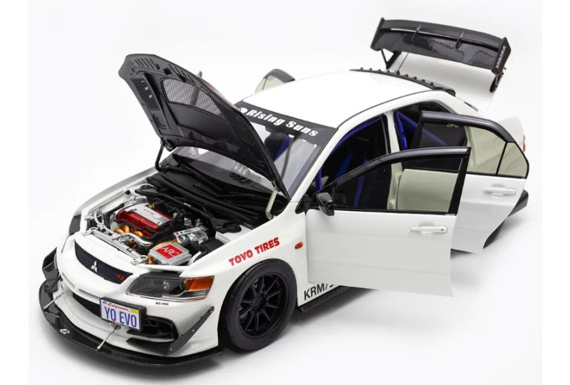 1:18 Mitsubishi EVO IX MR FQ-360  white Super A Limited Edition 399PCS ONLY DIECAST Model
