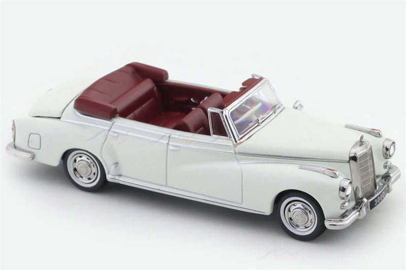 GFCC Mercedes Benz 300D 1959 Convertible White LHD 1:64 car Pre-built Model view2