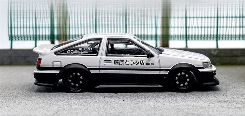SW Toyota AE86 RWB Wide Body Modified Tofu Shop White Limited Edition 499PCS ONLY 1:64 car Pre-built Model view4