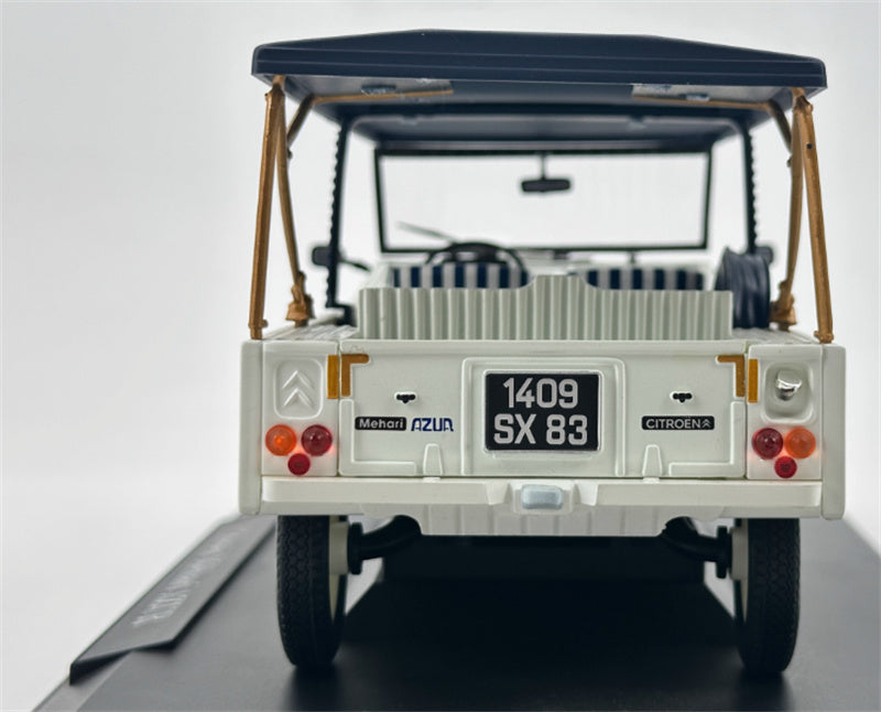NOREV Citroen Mehari Azur 1983 White/Blue 1:18 Car Pre-built Model view10