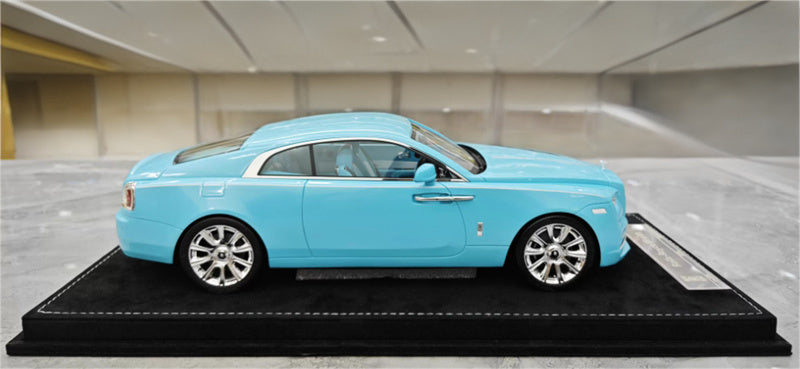 HH Model Rolls Royce Wraith Blue Limited Edition 30PCS ONLY 1:18 Car Pre-built Model view9