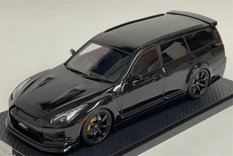 1:18 Nissan Stagea GT-R35 Custom Version Wagon  Metallic Black IVY Merit Limited Edition 50PCS ONLY Resin Model