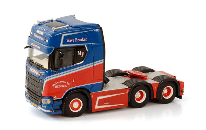 WSI SCANIA S HIGHLINE 6X2 TAG AXLE MICHAEL FRAHM 1/50 Truck Pre-built Model