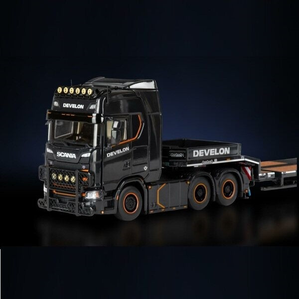 1:50 Scania DEVELON S Serie 4 Axle IMC  Black Diecast Model