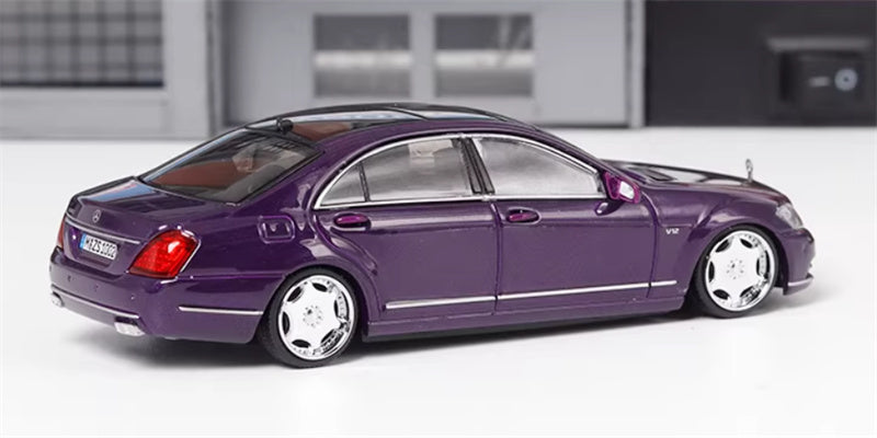 SW Mercedes Benz S600L W221 Purple Limited Edition 399PCS ONLY 1:64 car Pre-built Model view5