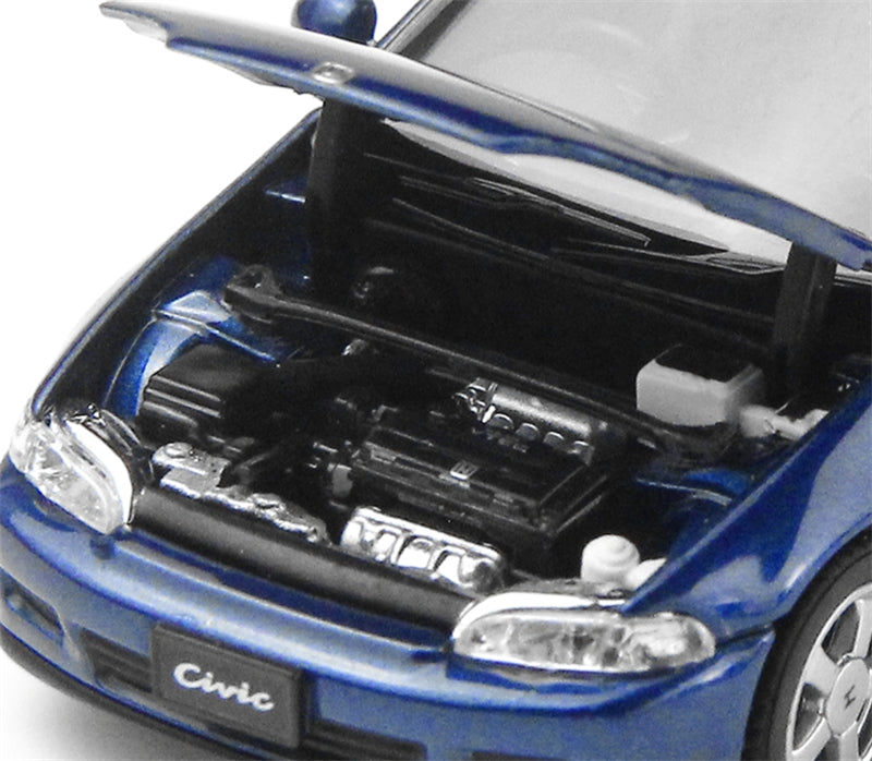 LCD-MODELS Honda Civic SiRII EG6 Blue 1:64 car Pre-built Model view8