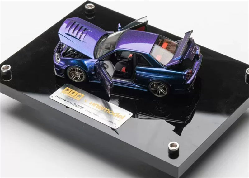1:43 Nissan GT-R R34 Z Tune  chameleon PGM x onemodel Deluxe Edition Limited Edition 688PCS ONLY DIECAST Model