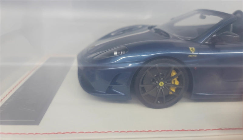 Dino Model Ferrari F430 16M Supercar Abu Dhabi Blue White base Black wheel yellow caliper Limited Edition 30PCS ONLY 1:18 Car Pre-built Model view2