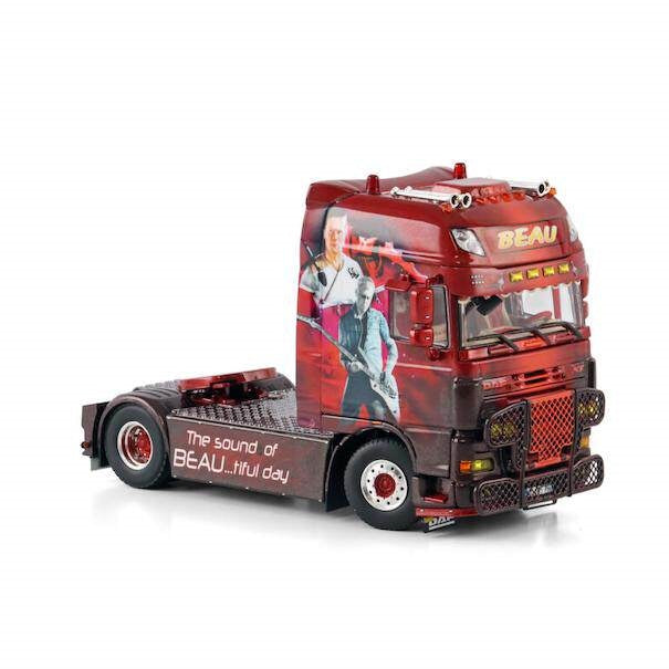 1:50 DAF BEAU XF105 4X2 WSI  Red DIECAST Model