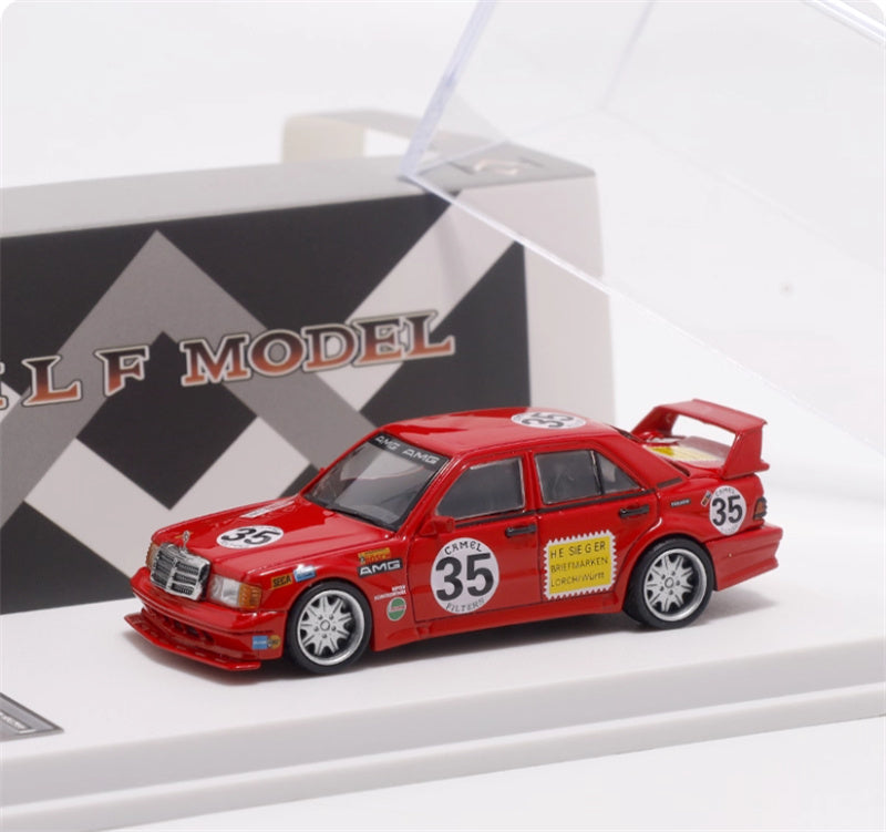 LMLF MODEL Mercedes Benz 190E 2.5-16 Evolution Red AMG CAMEL 1:64 Car Pre-built Model view6