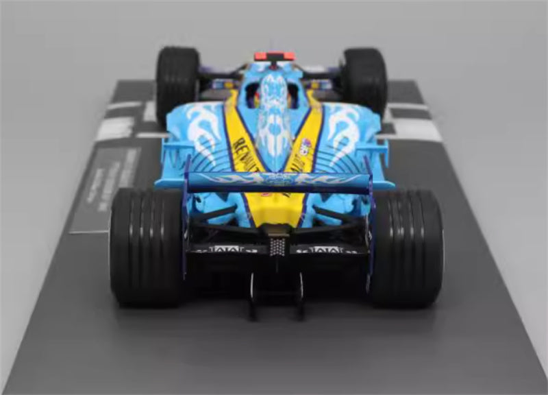 MINICHAMPS RENAULT R25 FERNANDO 2ND PLACE BELGIAN GP 2005 Limited Edition 1:18 Car Pre-built Model view10