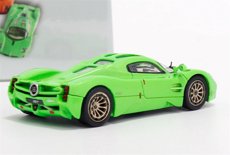 RHINO MODEL Pagani Utopia Ice Green Supercar 1:64 car Pre-built Model view5