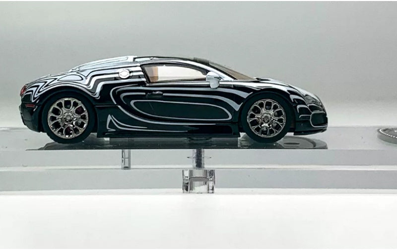1:64 Bugatti Veyron Super Sport   Mortal Model White and black ceramic dragon Limited Edition 999PCS ONLY DIECAST Model