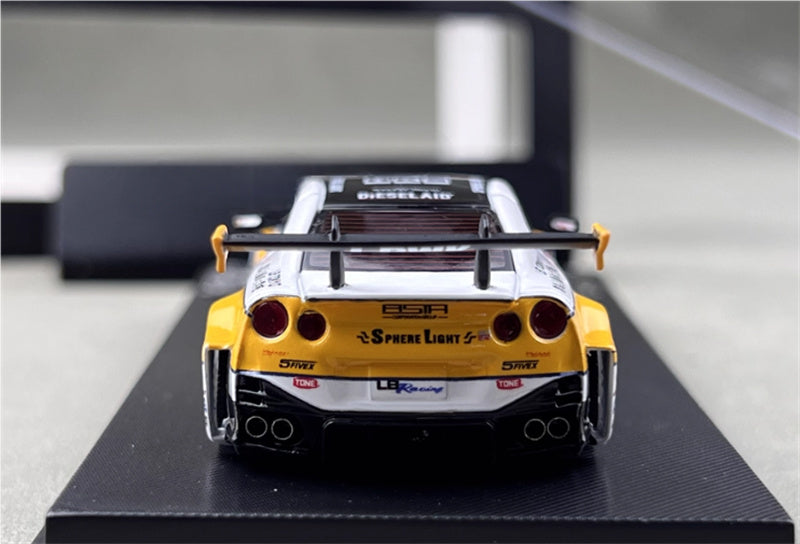 mymodelcollect Nissan 35GT-RR #23 LBWK Limited Edition Lightning HKS coating 1:64 Car Pre-built Model view6