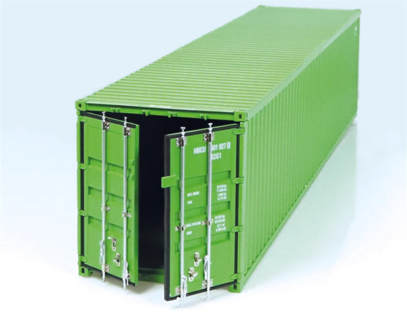 NZG 40 foot container Mercedes Benz trailer green 1:18 DIECAST Truck Lorry