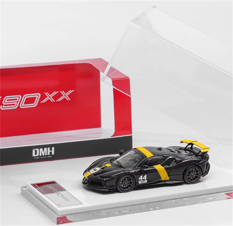 DMH Ferrari SF90 XX Spider Prancing Horse supercar Black 44 # - Hardtop Limited Edition 999PCS ONLY 1:64 Car Pre-built Airliner Model Display view7