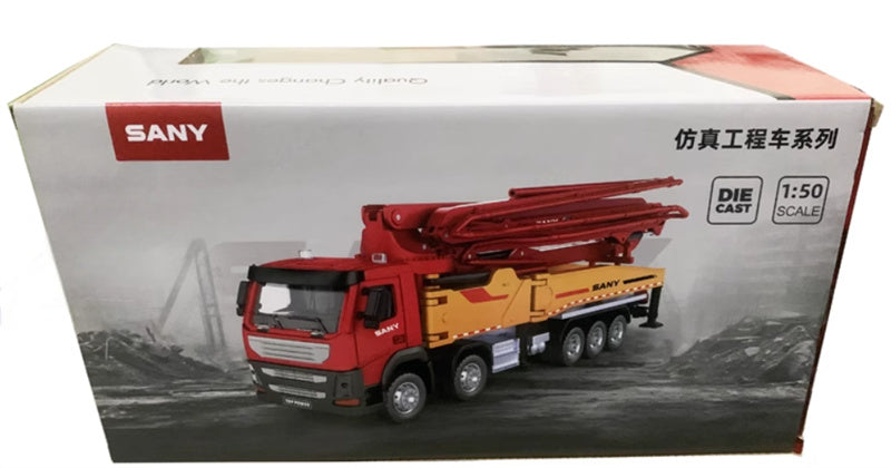 SANY SY005 concrete pump truck 1:50 Truck Pre-built Model